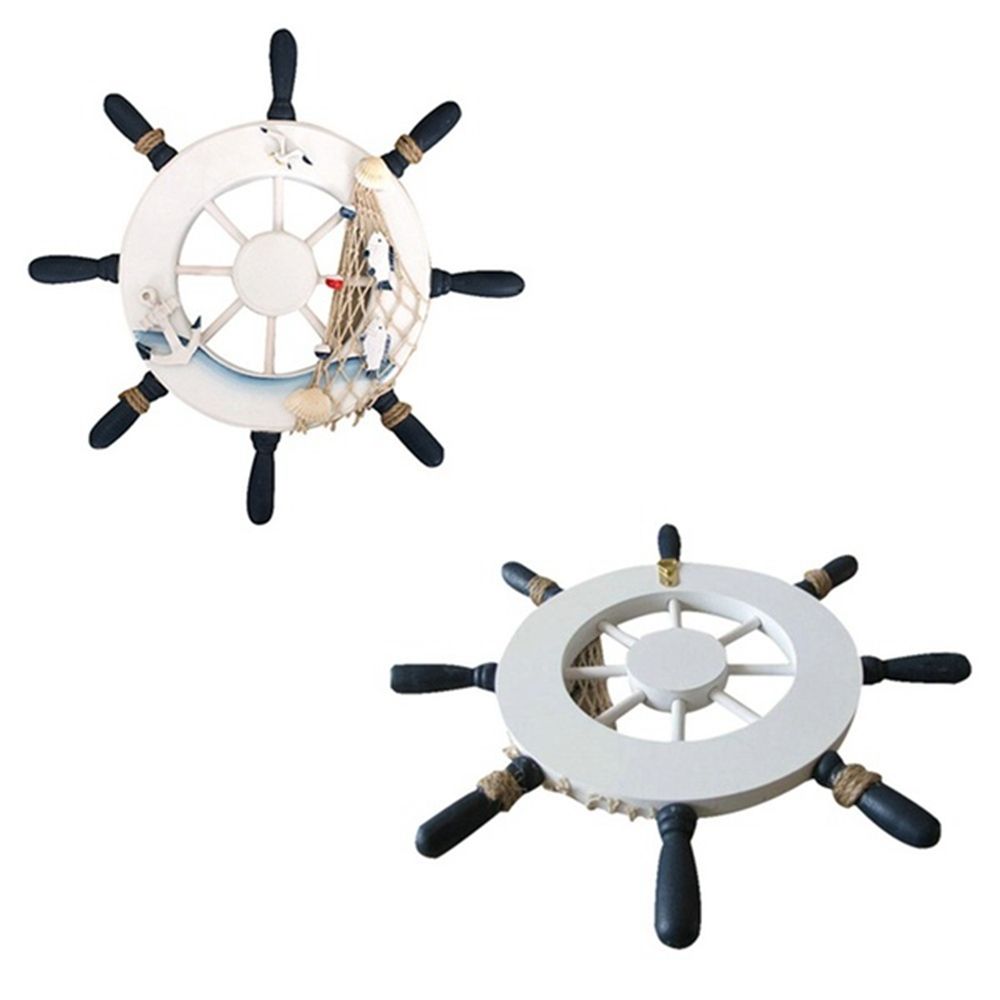 Mediterranean Style Decoration - Fishing Boat Steering Wheel recension och pris